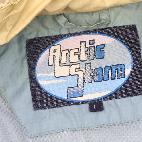 Arctic Storm Men's Blue Anorak Jacket L Hooded