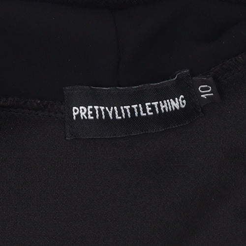 PrettyLittleThing Women's Black Jumpsuit Size 10 Party Wear
