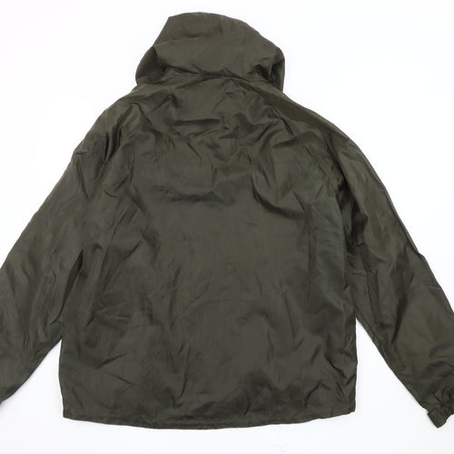 Outdoor Essentials Men's Green Rain Coat Jacket L