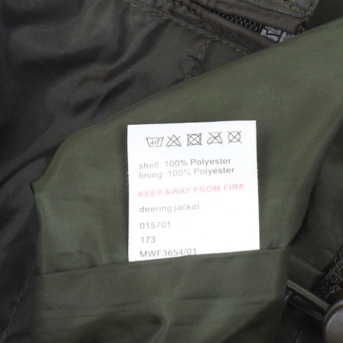 Outdoor Essentials Men's Green Rain Coat Jacket L