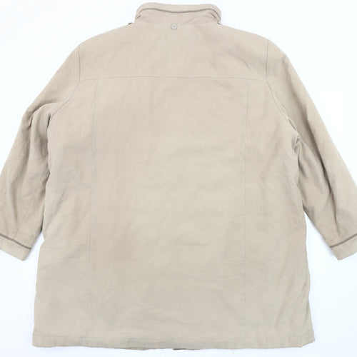 Bonmarché Women's Beige XL Overcoat - Casual & Classic