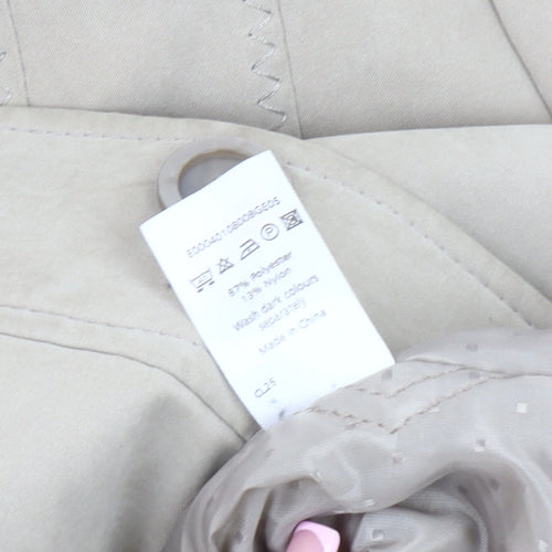 Bonmarché Women's Beige XL Overcoat - Casual & Classic