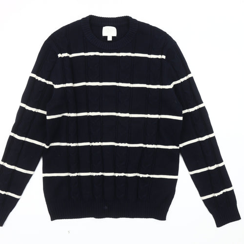 Marks and Spencer Men's Blue L Pullover Jumper