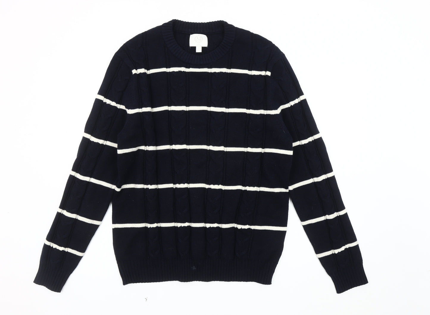 Marks and Spencer Men's Blue L Pullover Jumper