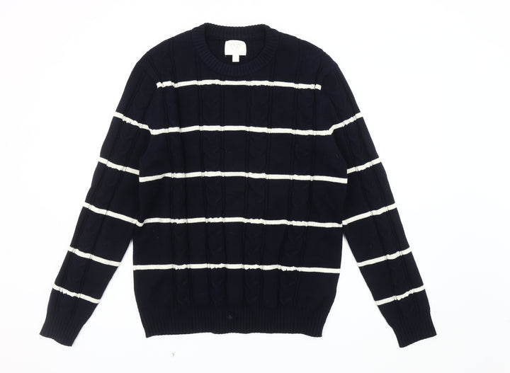 Marks and Spencer Men's Blue L Pullover Jumper