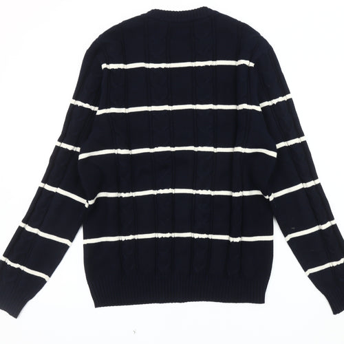 Marks and Spencer Men's Blue L Pullover Jumper