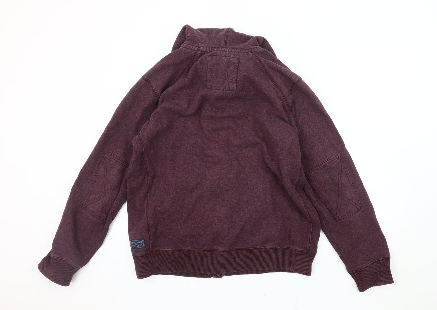 Marks and Spencer Men's Burgundy Hooded Jacket L