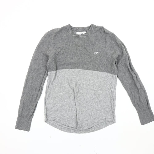 Hollister Men's Grey XS Pullover Jumper Crew Neck