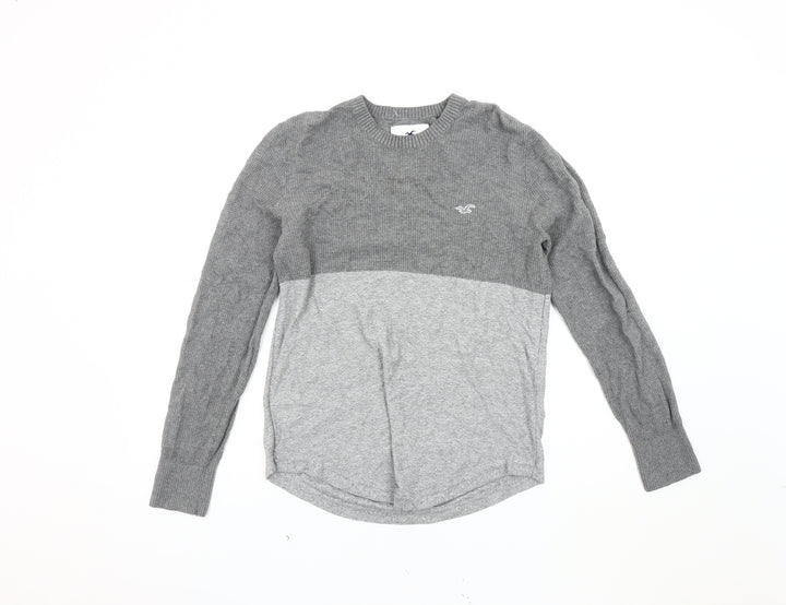 Hollister Men's Grey XS Pullover Jumper Crew Neck