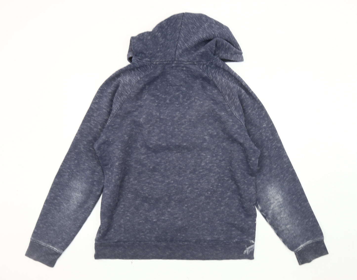 Hollister Men's Blue Pullover Hoodie L