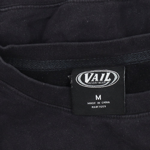 Vail Resort Wear Unisex Black Sweatshirt M