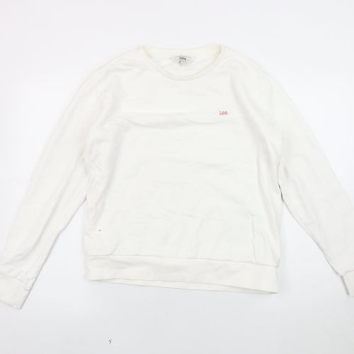 Lee Women's Ivory Sweatshirt M Regular Fit