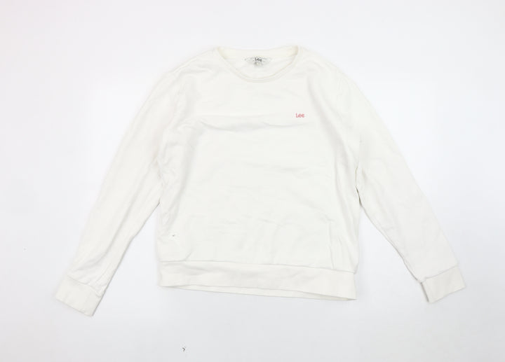 Lee Women's Ivory Sweatshirt M Regular Fit