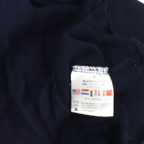 Arrow Men's Blue Graphic Pullover Sweatshirt L