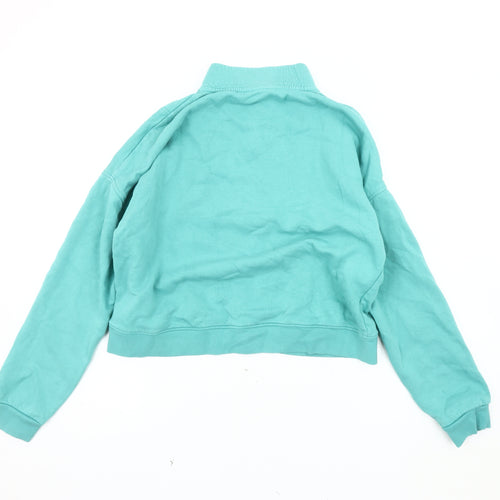 Marks and Spencer Girls Blue 16Y Full Zip Hoodie 1/4 Zip Casual