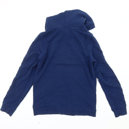 Adidas Women's Blue Pullover Hoodie, Size 12, Logo Style