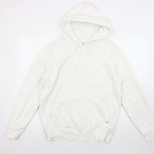Levi's Men's White Pullover Hoodie S