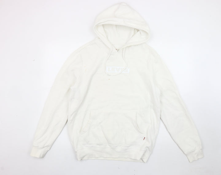 Levi's Men's White Pullover Hoodie S