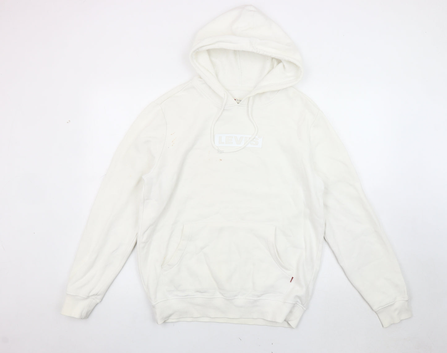 Levi's Men's White Pullover Hoodie S