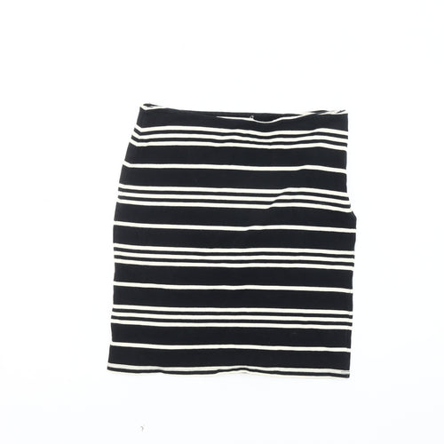 Nice Things Women's Black Striped Pencil Skirt S