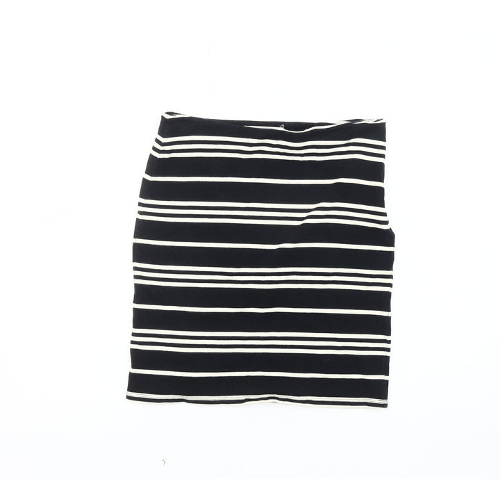 Nice Things Women's Black Striped Pencil Skirt S