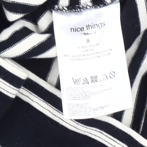Nice Things Women's Black Striped Pencil Skirt S