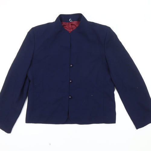 Pandora Women's Blue Blazer, Size 14, Lined, Classic Fit