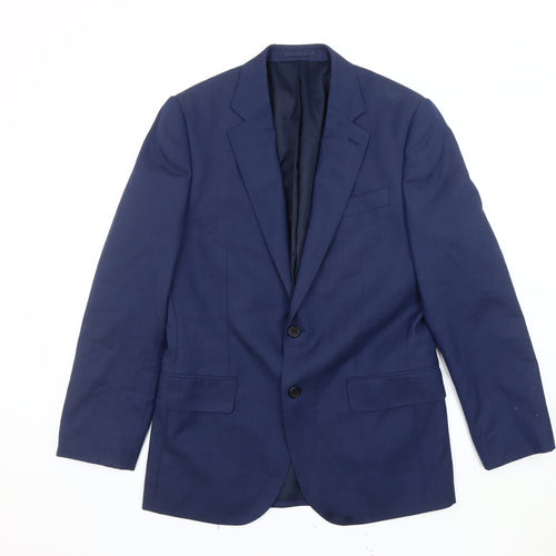 Jaeger Men's Blue Slim Blazer, 36, Formal, Business