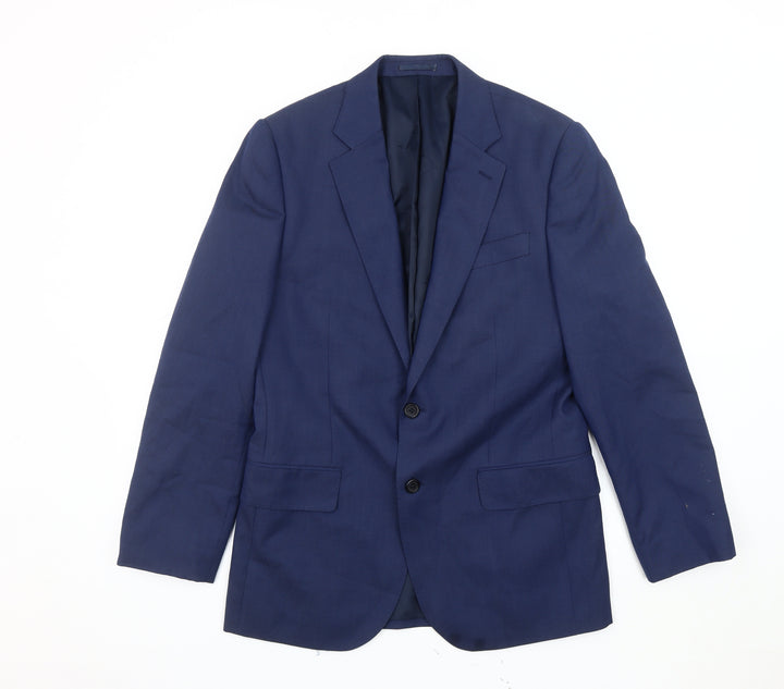 Jaeger Men's Blue Slim Blazer, 36, Formal, Business