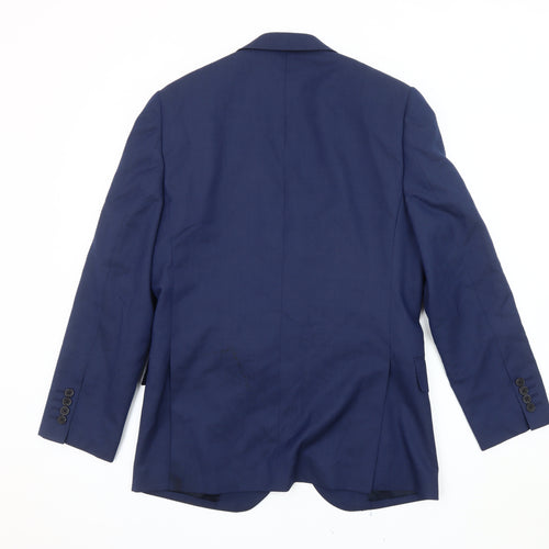 Jaeger Men's Blue Slim Blazer, 36, Formal, Business