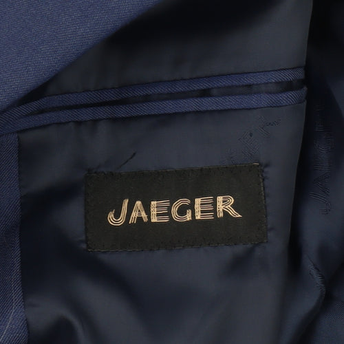 Jaeger Men's Blue Slim Blazer, 36, Formal, Business