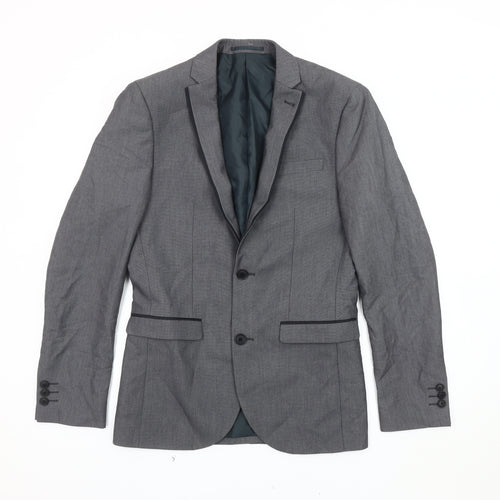 Next Men's Grey Blazer 36R Regular Fit Jacket