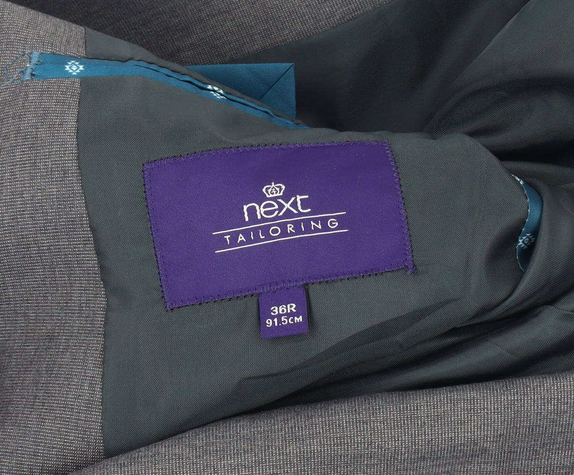 Next Men's Grey Blazer 36R Regular Fit Jacket