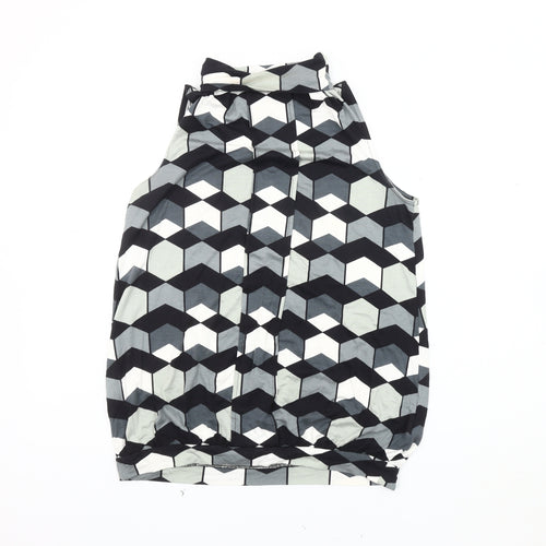 Next Women's Multicoloured Geometric Tank Top Size 10