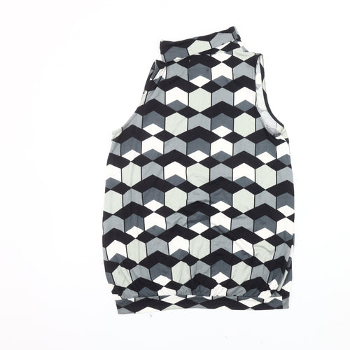 Next Women's Multicoloured Geometric Tank Top Size 10