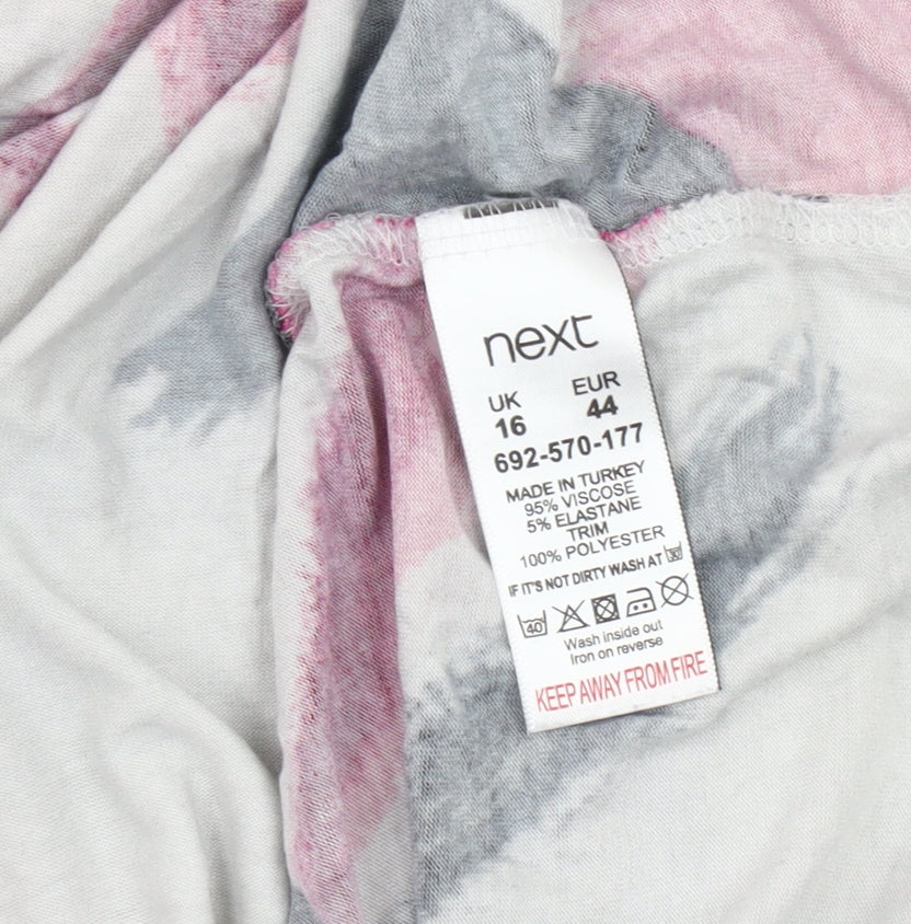 Next Women's Multicoloured Floral Tank Top Size 16