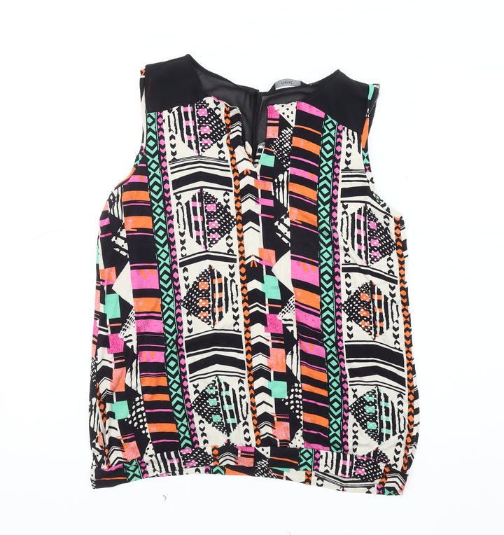 Next Women's Multicoloured Geometric Sleeveless Top Size 14