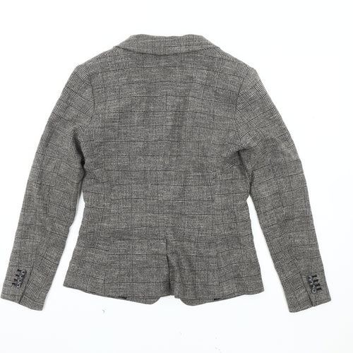 H&M Women's Grey Blazer, Size 10, Regular Fit, Lined