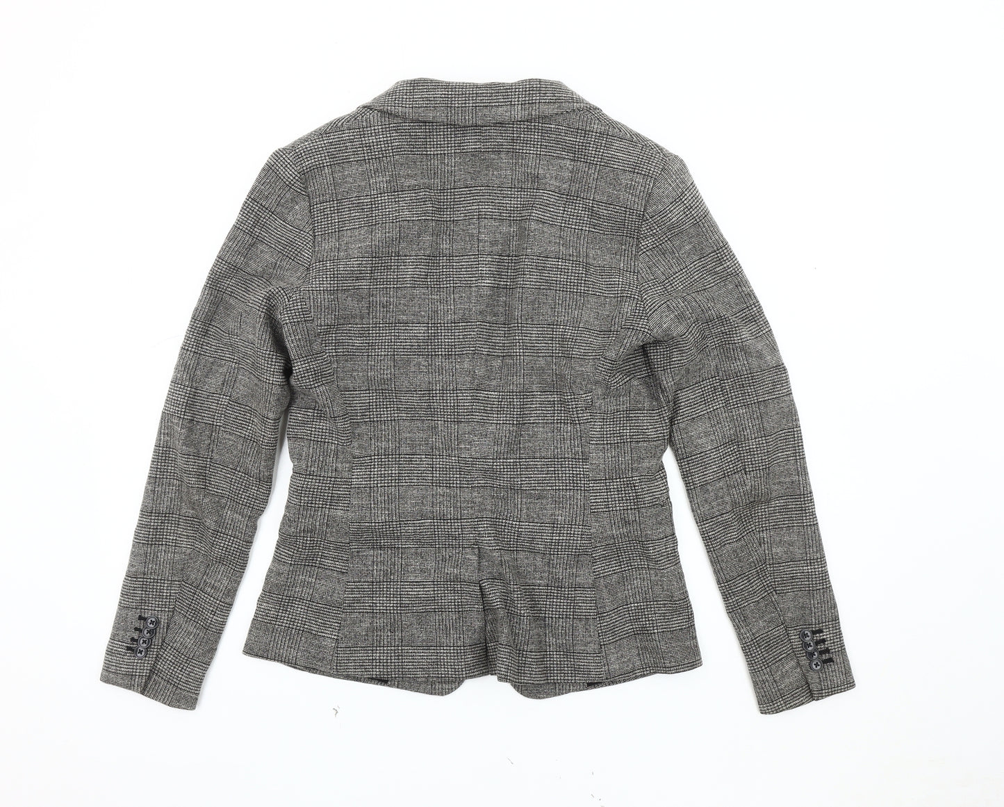 H&M Women's Grey Blazer, Size 10, Regular Fit, Lined