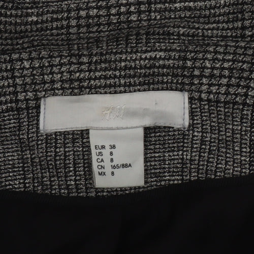 H&M Women's Grey Blazer, Size 10, Regular Fit, Lined