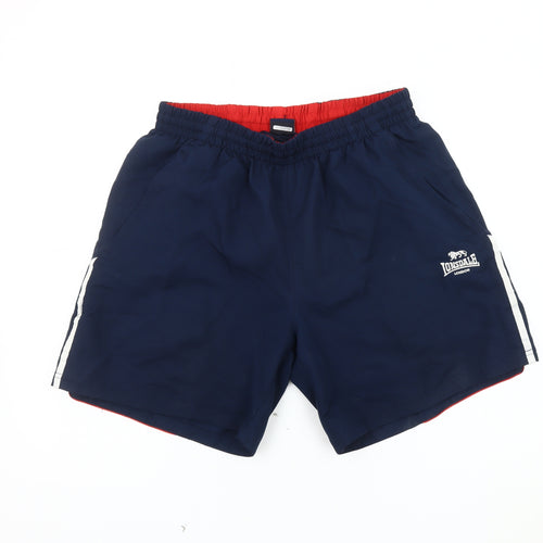 Lonsdale Men's Blue Athletic Gym Shorts L