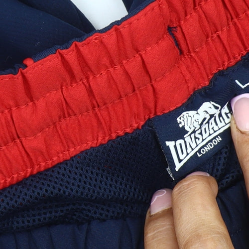 Lonsdale Men's Blue Athletic Gym Shorts L