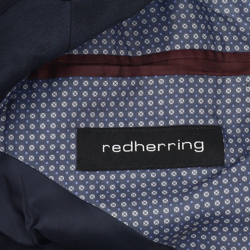 Red Herring Men's Blue Blazer 42R Fit Jacket