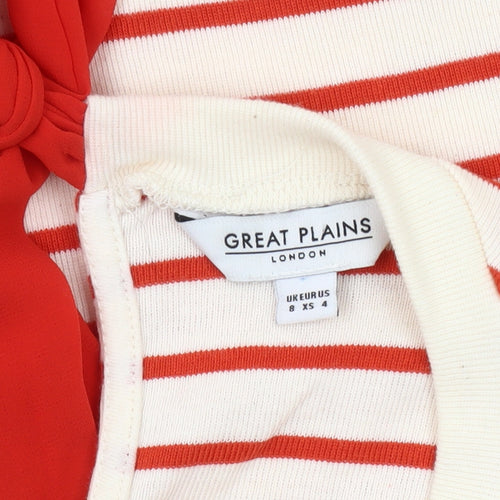 Great Plains Women's Red & White T-Shirt Dress