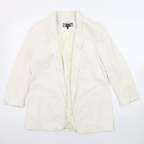 Next Women's Ivory Blazer, Size 8, Lined, Regular Fit