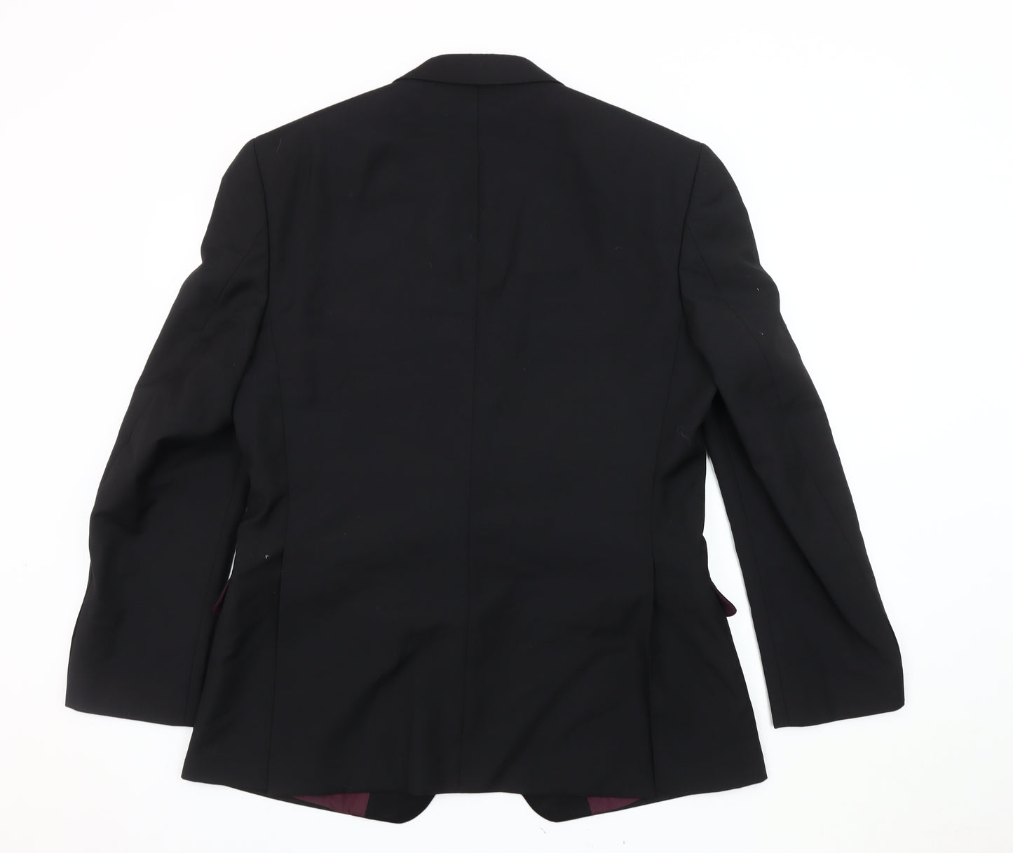 Executex Men's Black Blazer Jacket 40R Notch Lapel