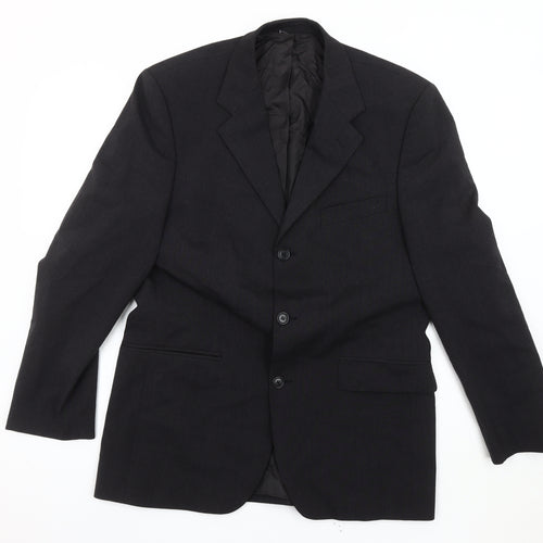 Burton Men's Grey Regular Fit Blazer, 40 in, Classic Style