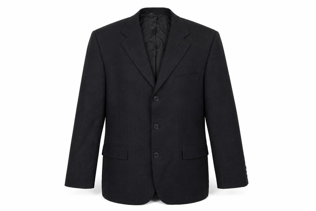 Front view of Burton Men's Grey Regular Fit Blazer, 40 in, Classic Style