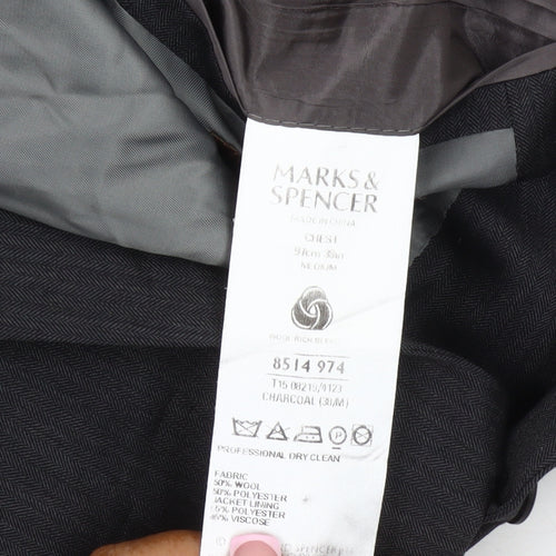 Marks and Spencer Men's Grey 38R Blazer