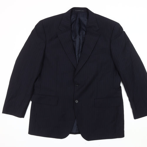 Scott & Taylor Men's Blue Blazer 42S Formal Wool Blend